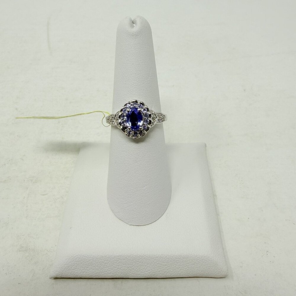 Shop LC Purple Tanzanite/Cambodian Zircon Size 7 Ring in Sterling‎ Silver 5431